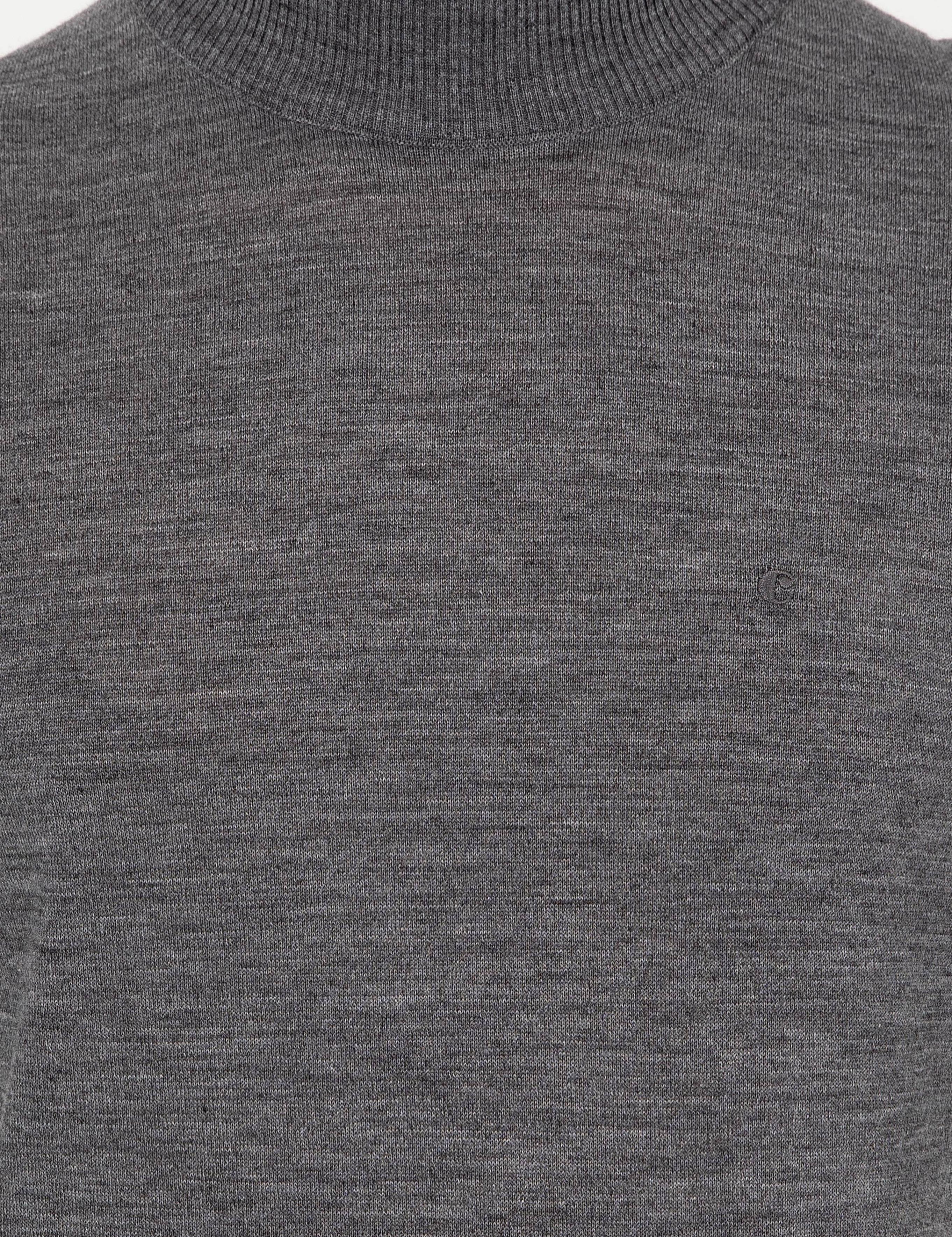 Füme Slim Fit Yarım Balıkçı Basic Triko Kazak - 50257711125