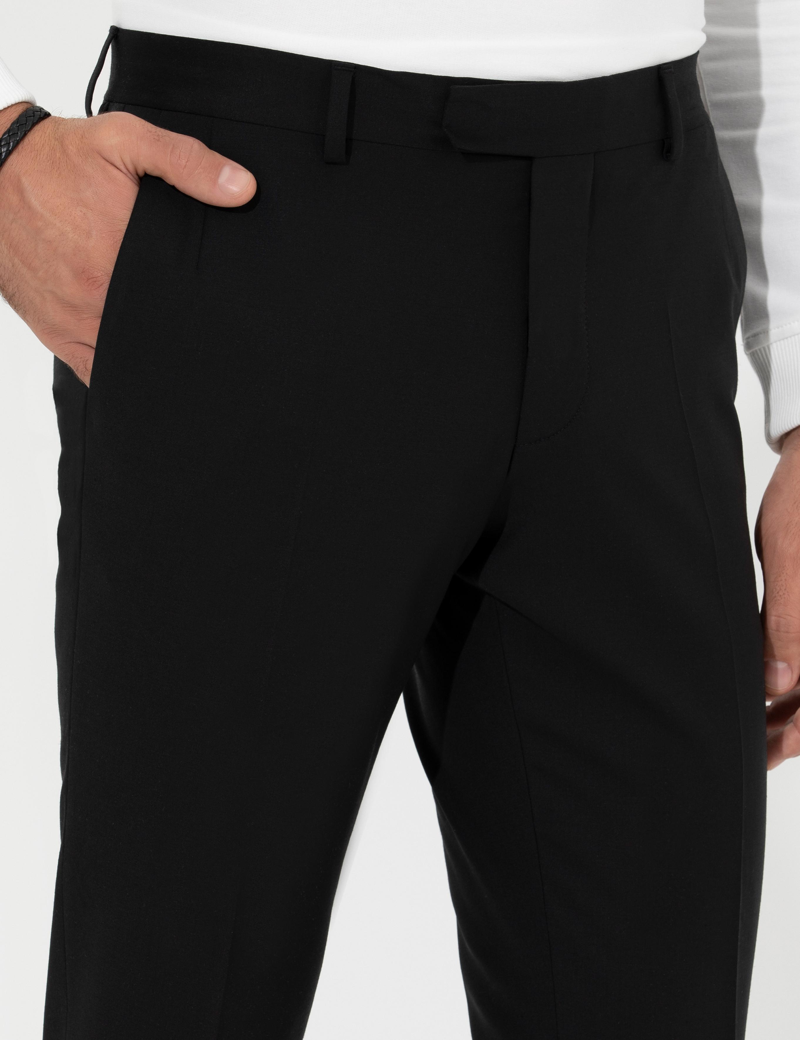 Siyah Slim Fit Kumaş Pantolon - 50259101050