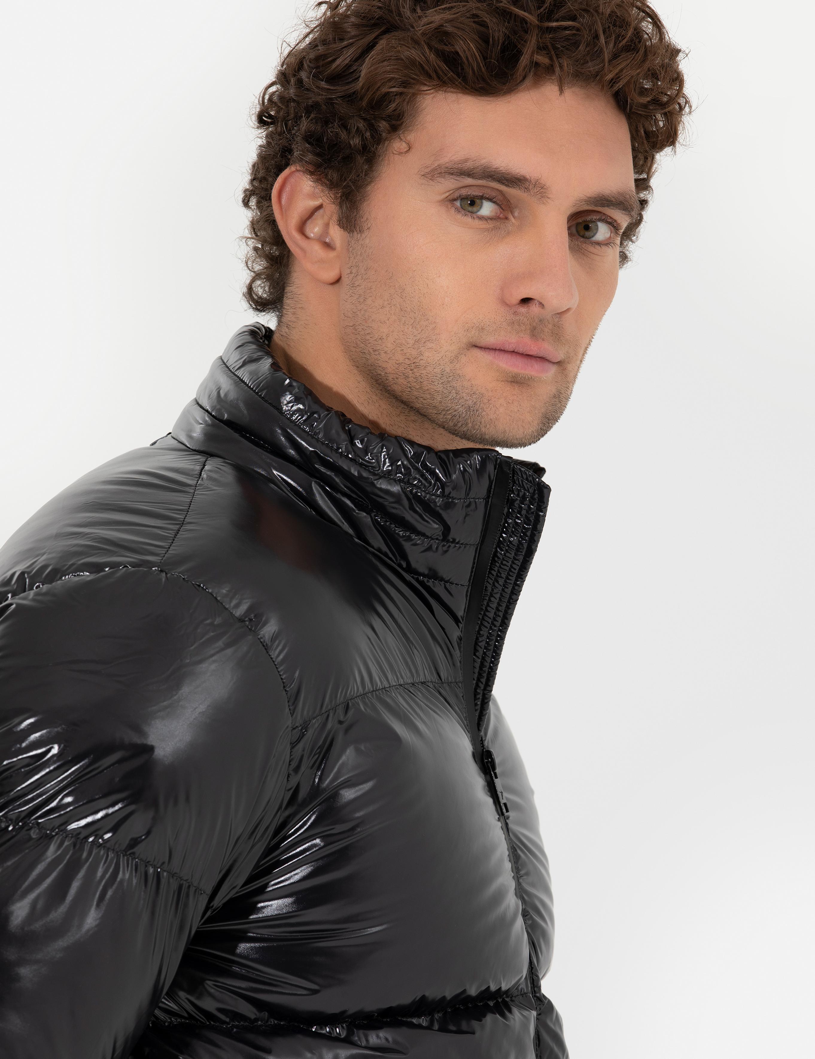 Siyah Comfort Fit Kaz Tüyü Buffer Mont - 50257756005