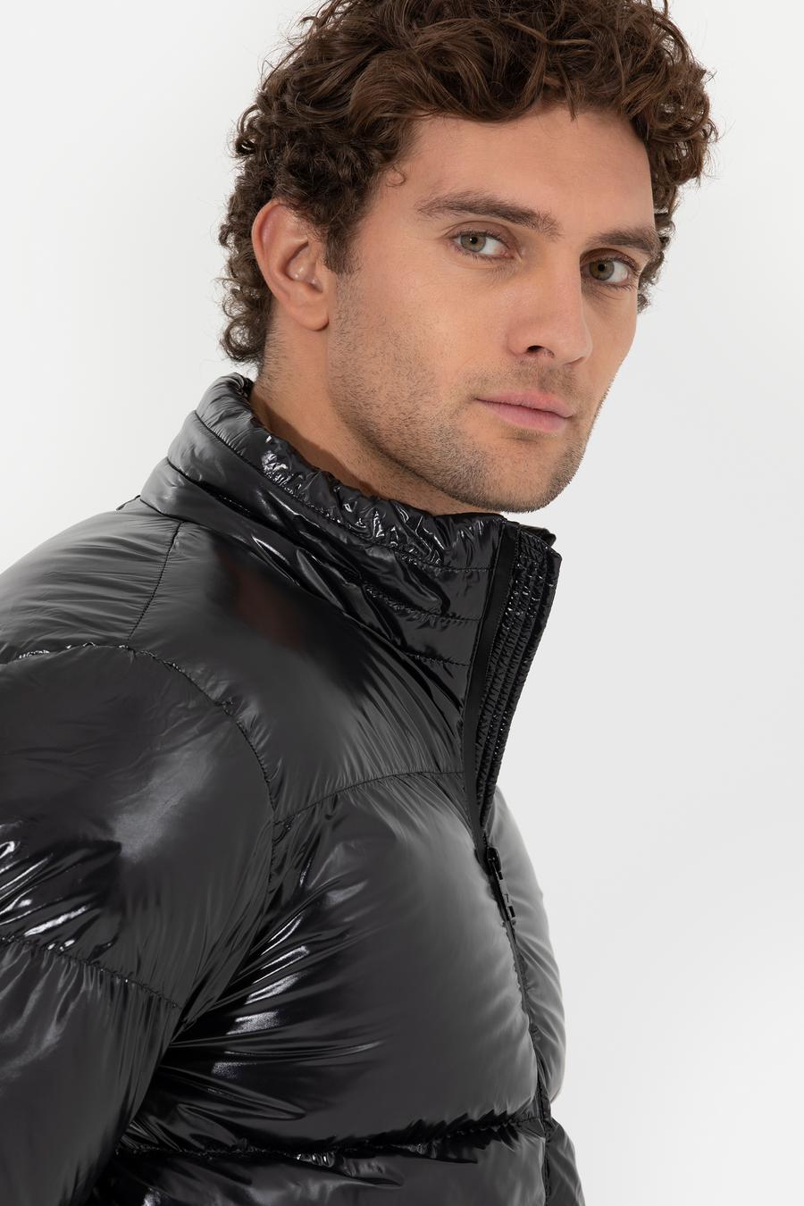 Siyah Comfort Fit Kaz Tüyü Buffer Mont - 50257756005