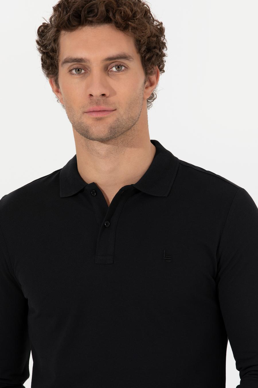 Siyah Slim Fit Sweatshirt - 50264538029