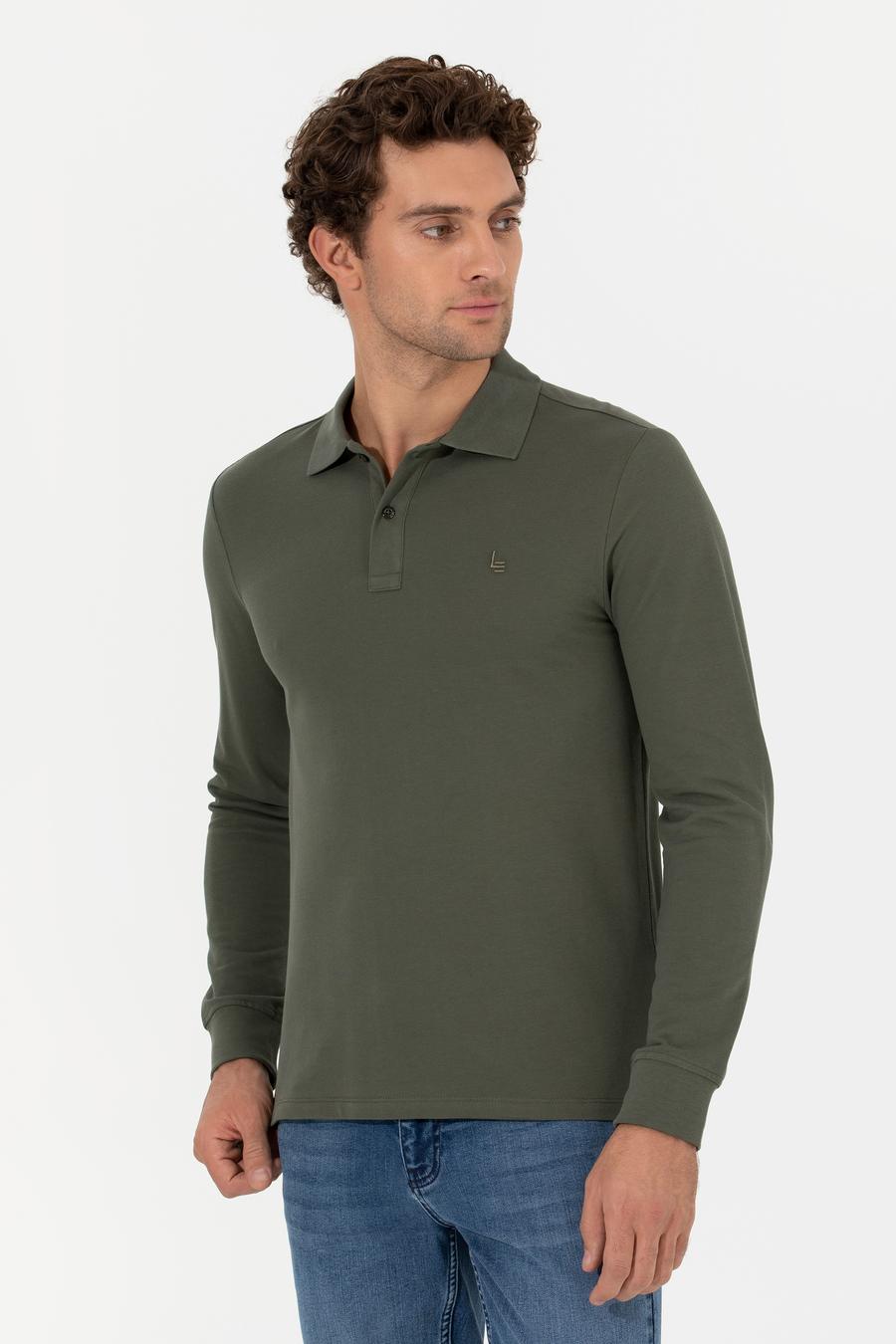 Koyu Yeşil Slim Fit Sweatshirt - 50264538021