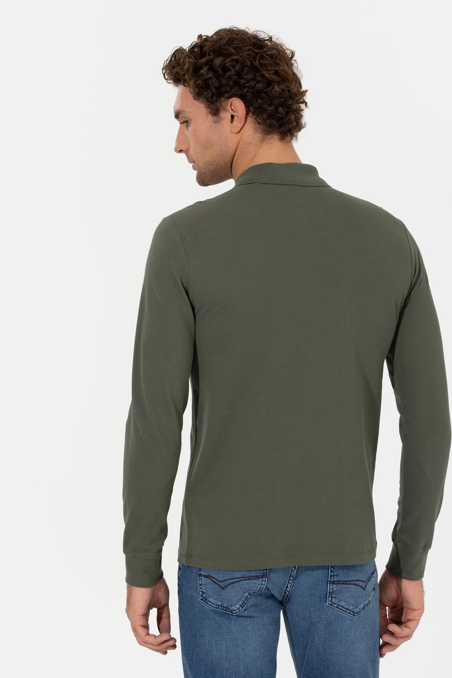 Koyu Yeşil Slim Fit Sweatshirt - 50264538021