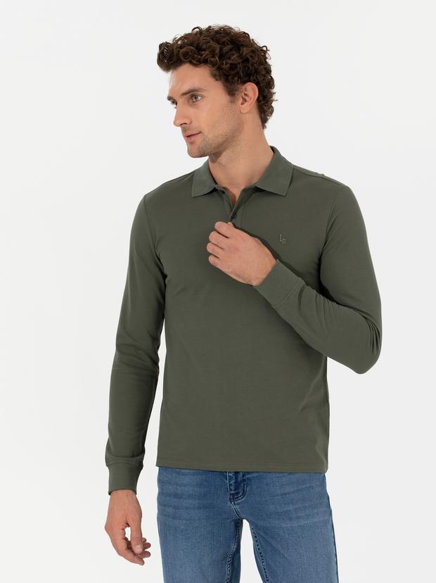 Koyu Yeşil Slim Fit Sweatshirt