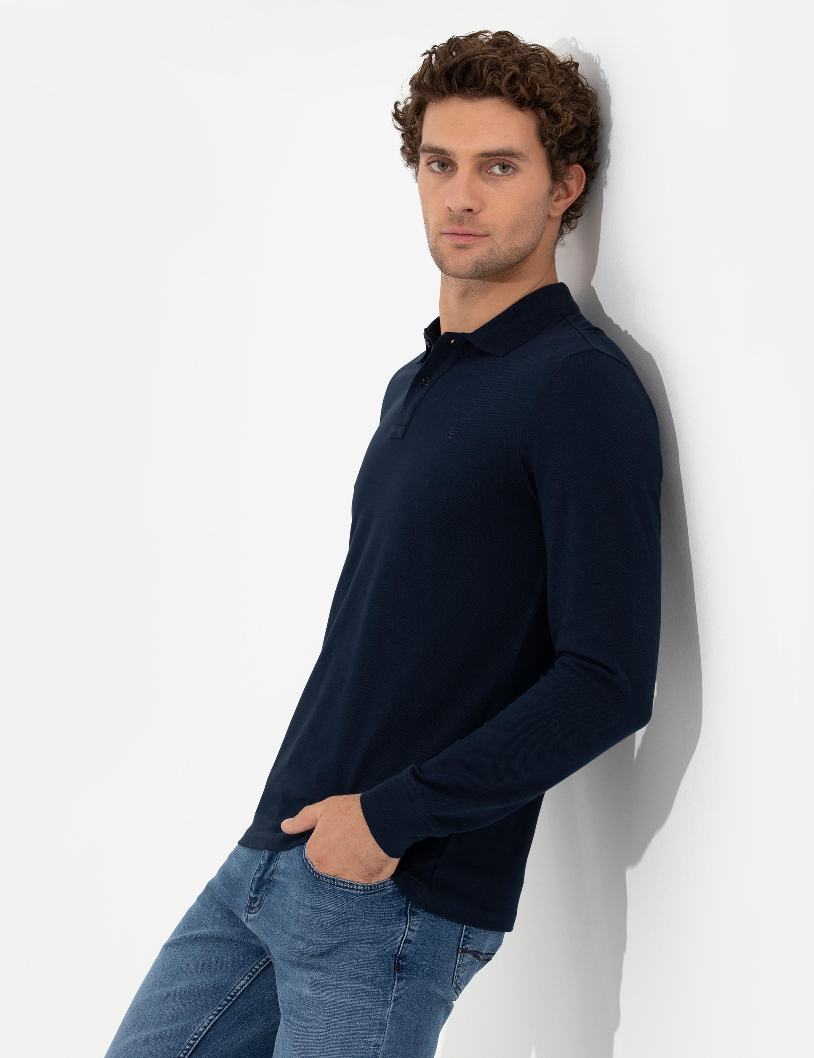 Lacivert Slim Fit Sweatshirt - 50264538001