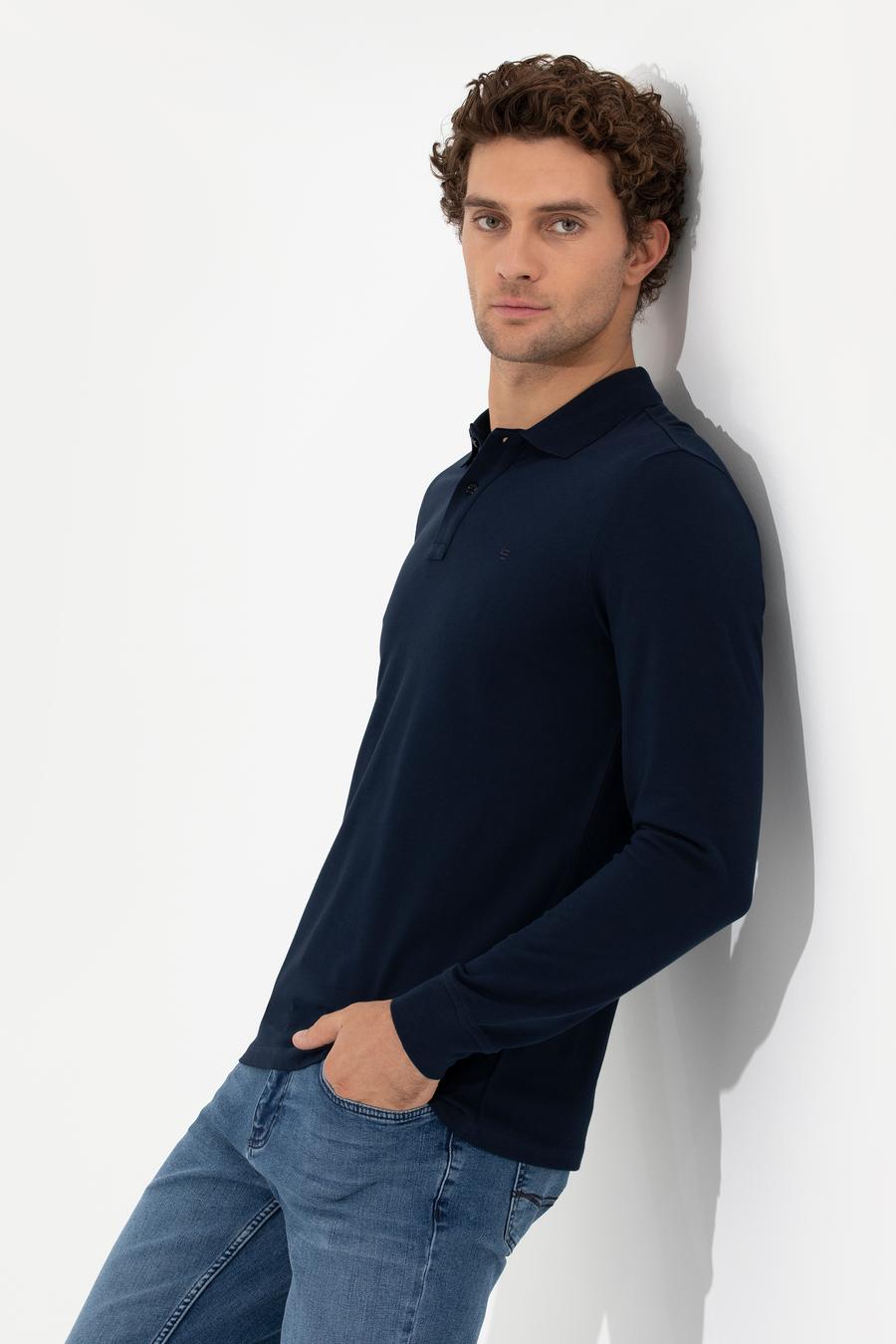 Lacivert Slim Fit Sweatshirt - 50264538001