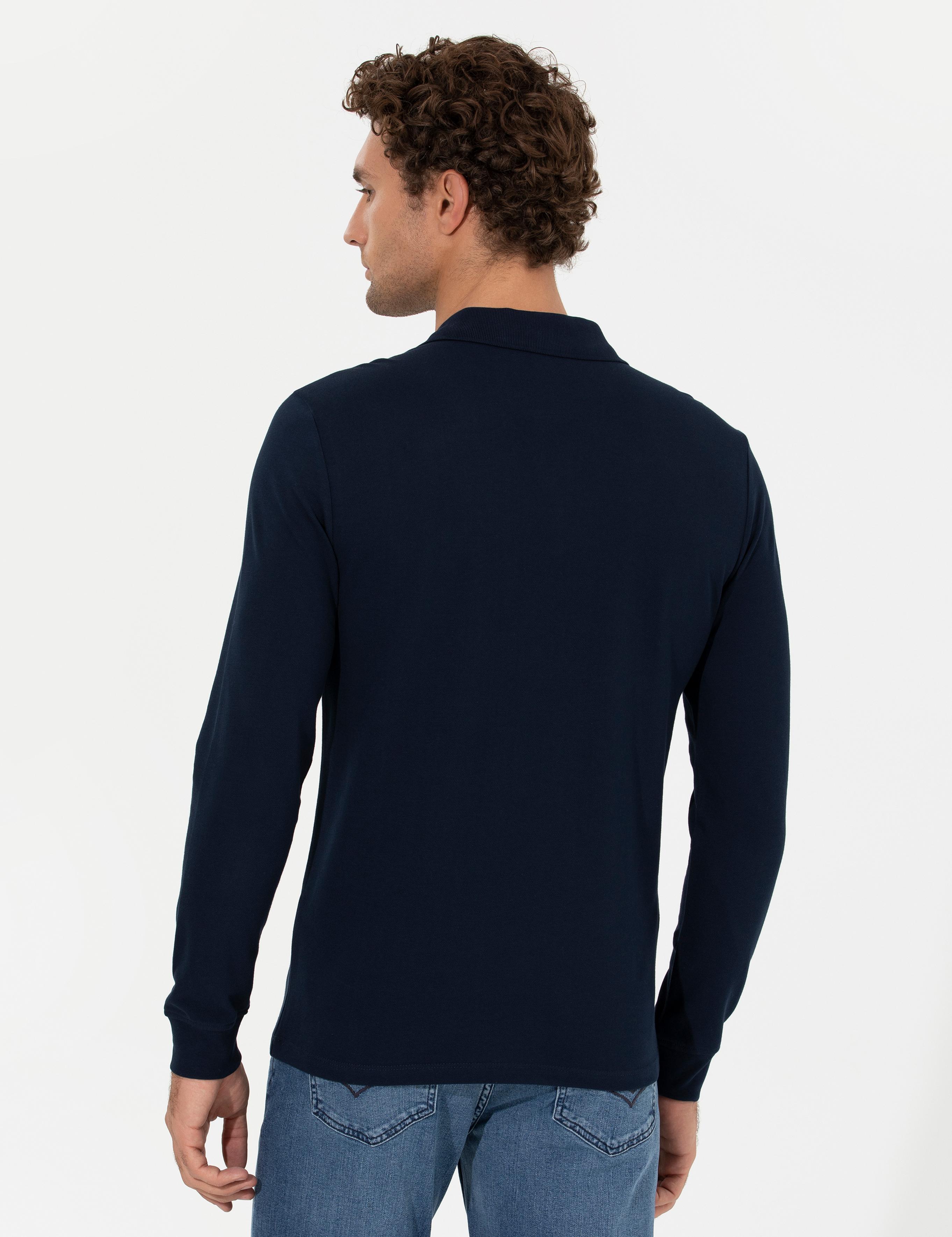 Lacivert Slim Fit Sweatshirt - 50264538001