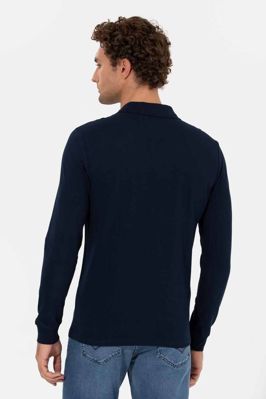 Lacivert Slim Fit Sweatshirt - 50264538001