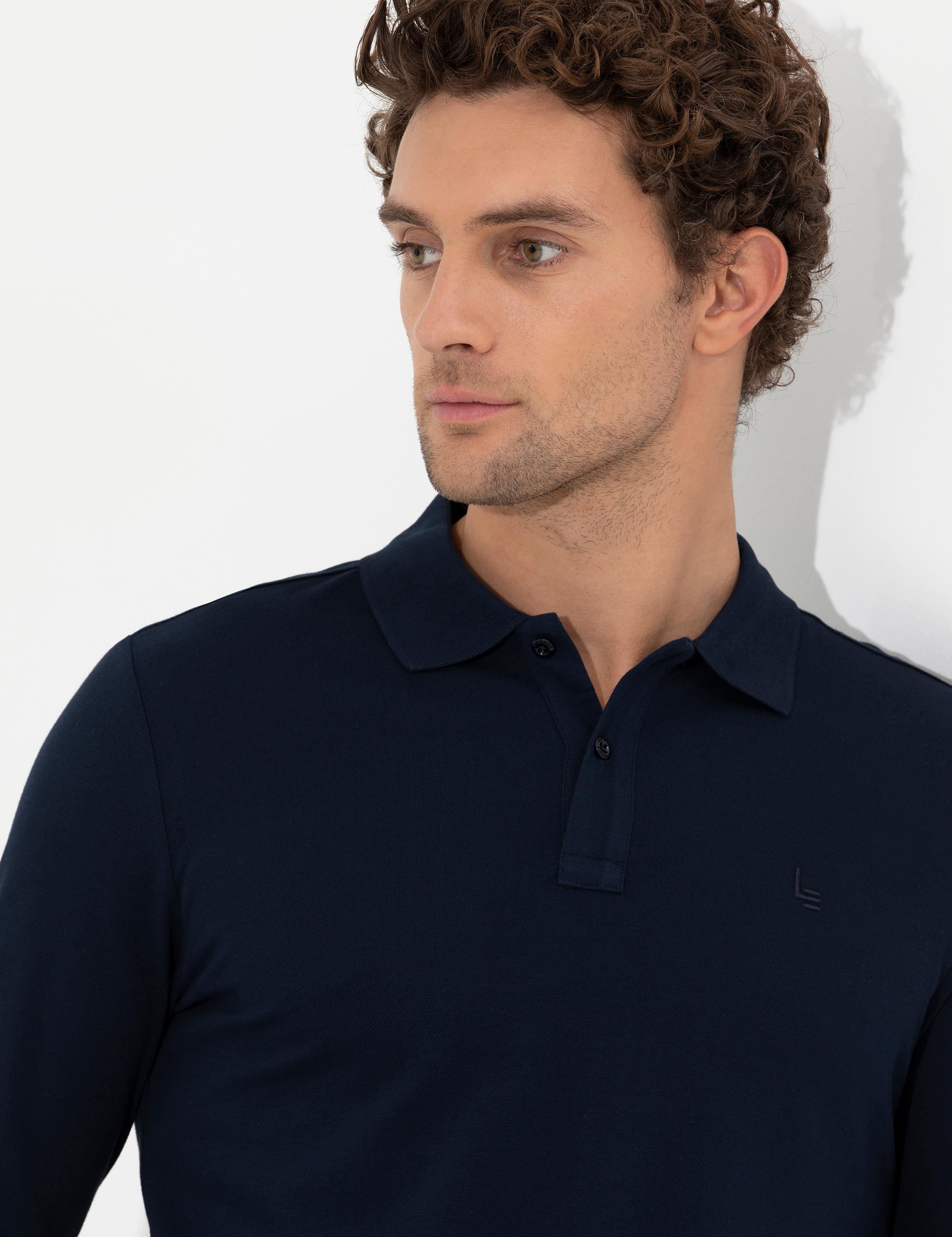 Lacivert Slim Fit Sweatshirt - 50264538001