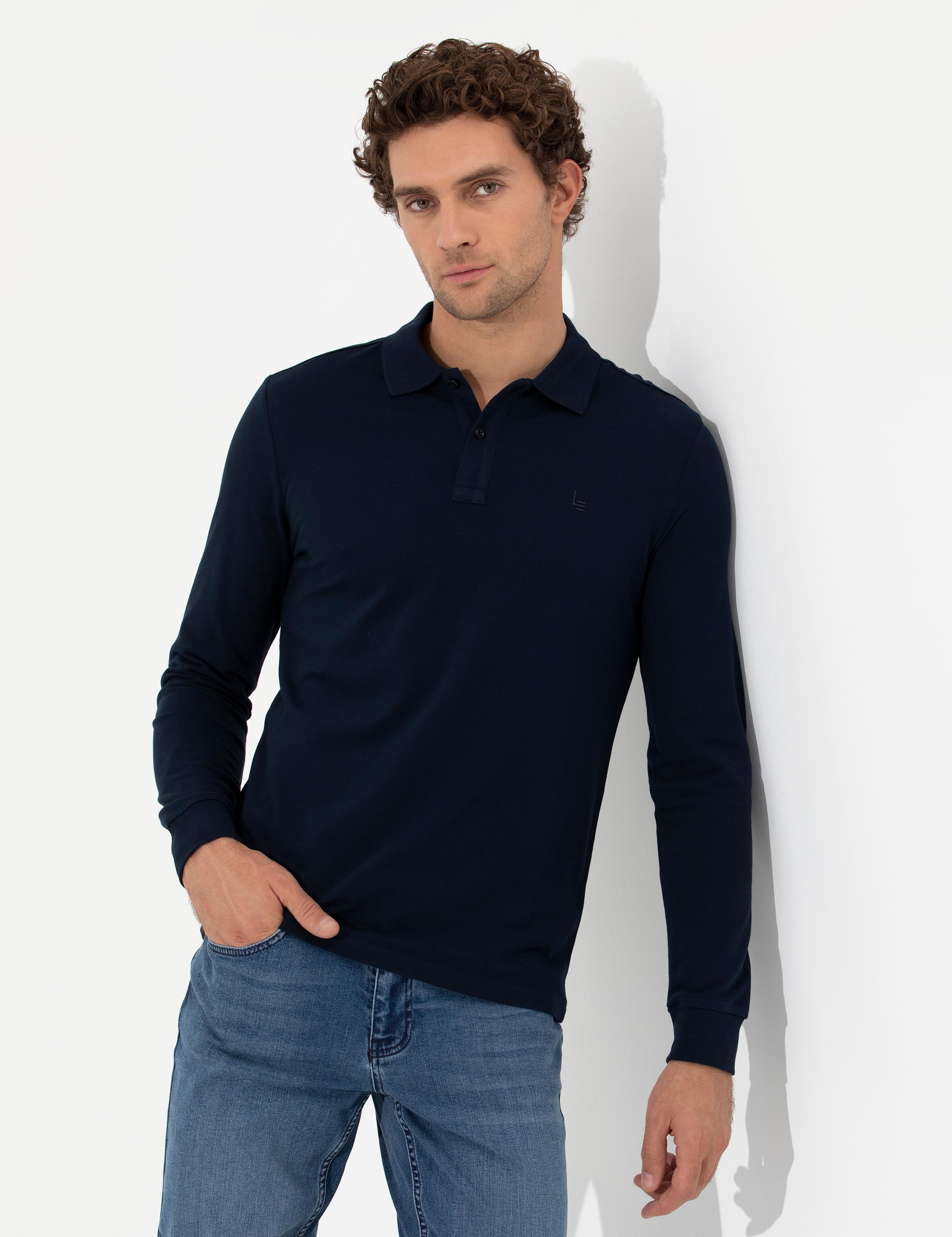 Lacivert Slim Fit Sweatshirt - 50264538001