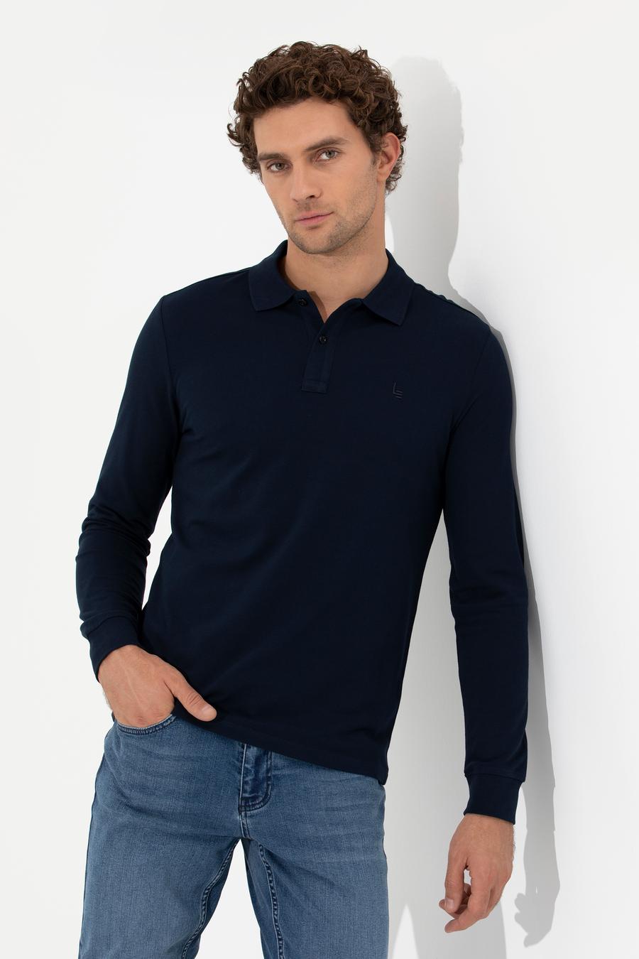 Lacivert Slim Fit Sweatshirt - 50264538001