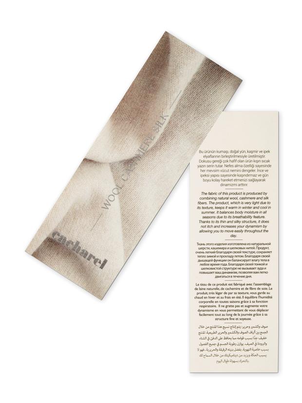 Gri Slim Fit Bisiklet Yaka Yün Kaşmir Karışımlı Triko Kazak