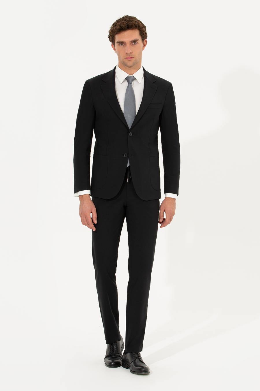 Siyah Slim Fit Takım Elbise - 50255888080