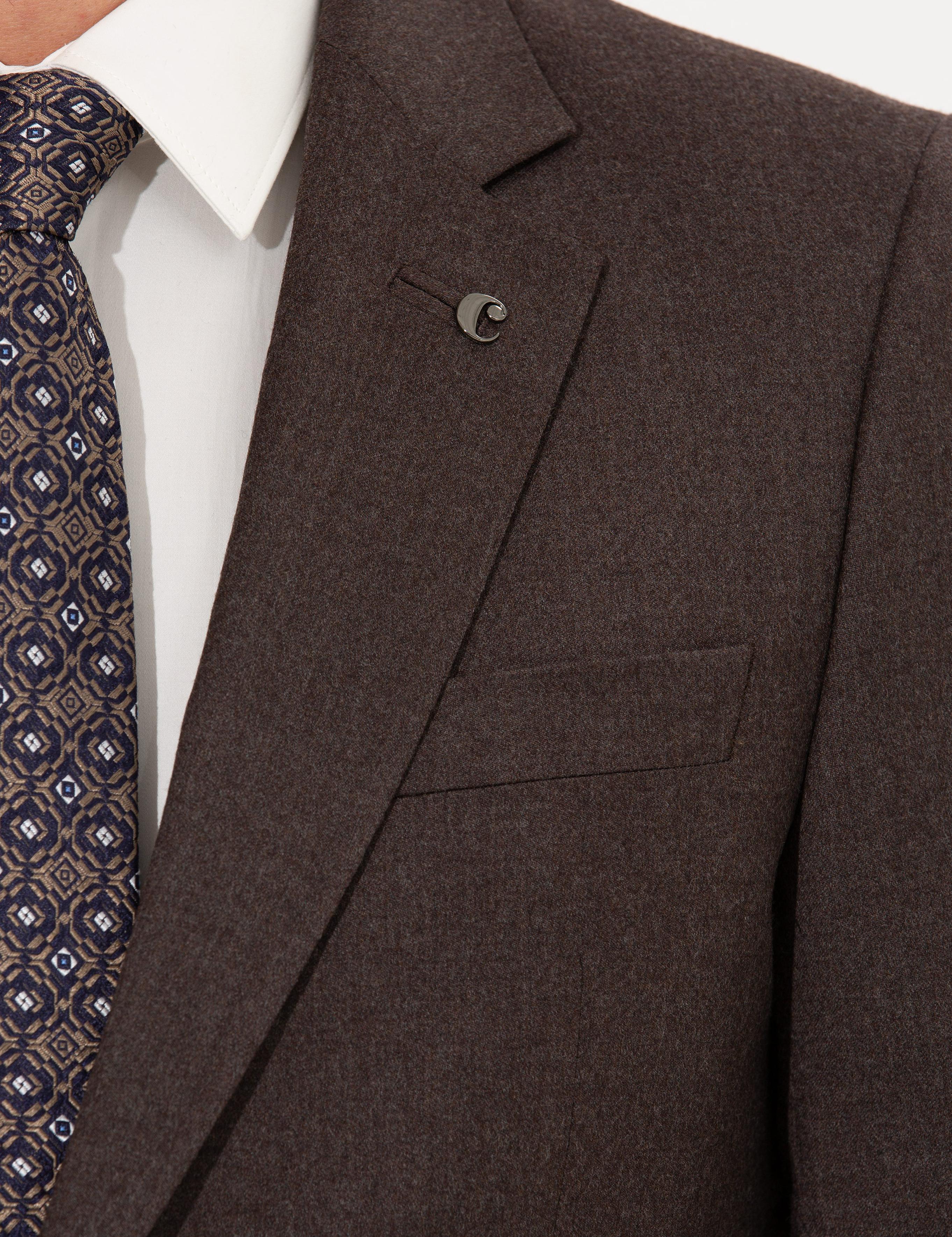 Kahverengi Slim Fit Ceket - 50258858080