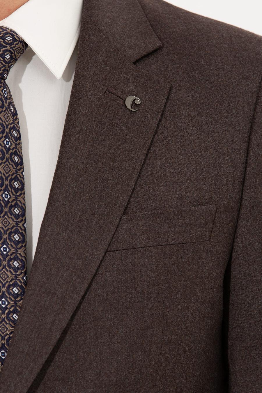 Kahverengi Slim Fit Ceket - 50258858080