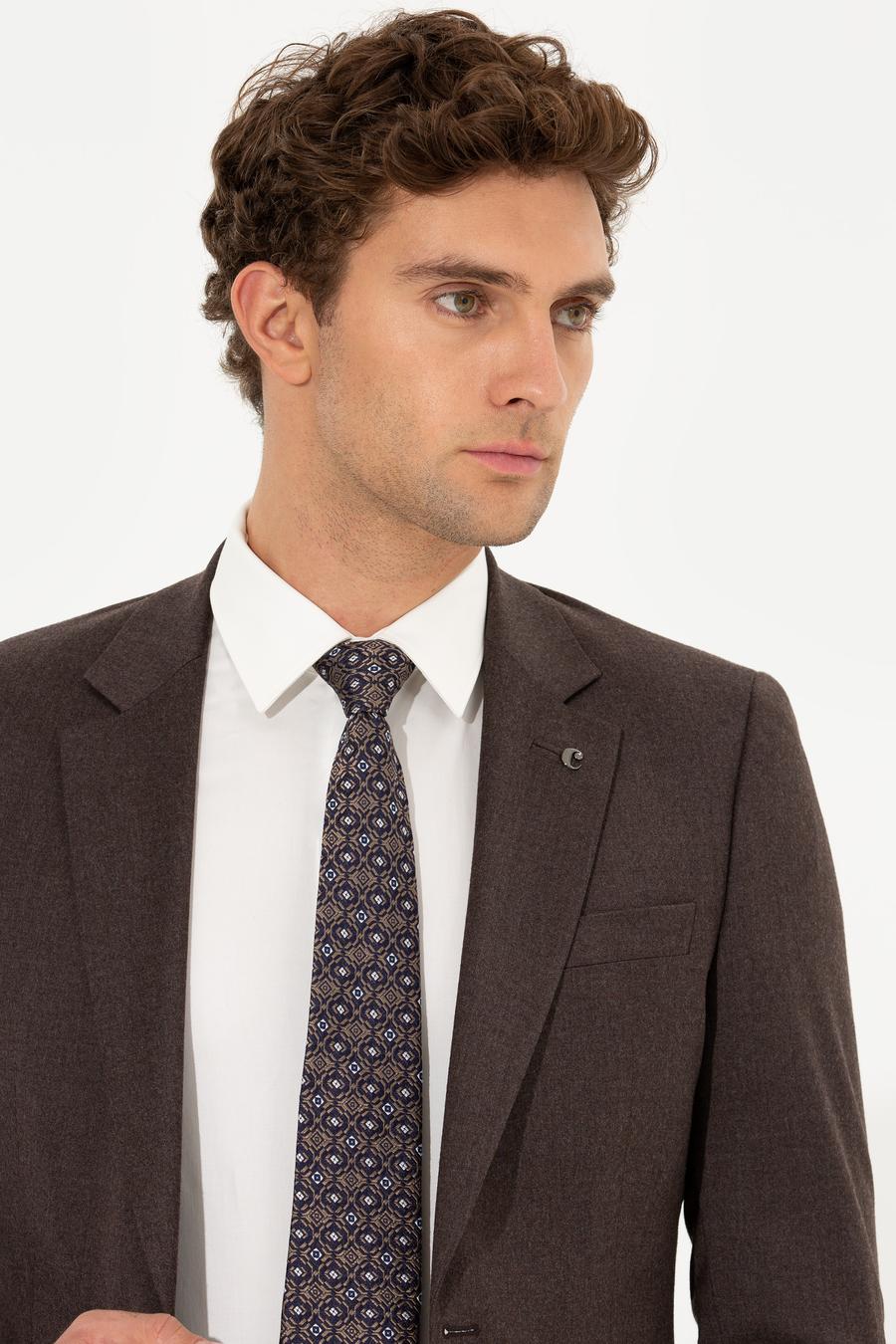 Kahverengi Slim Fit Ceket - 50258858080