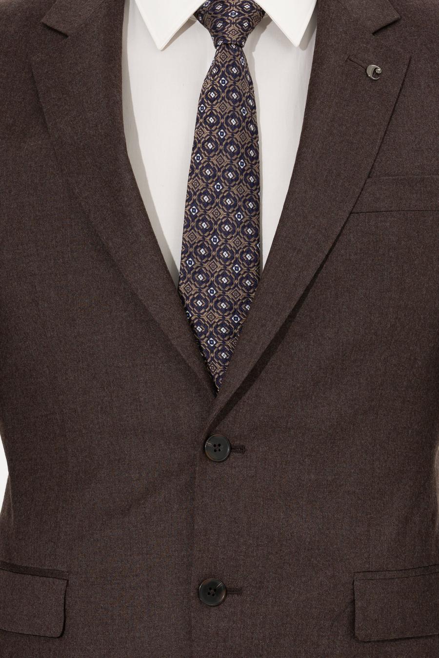 Kahverengi Slim Fit Ceket - 50258858080