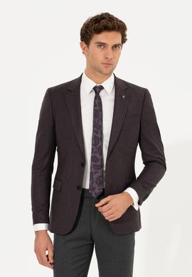Bordo Slim Fit Ceket