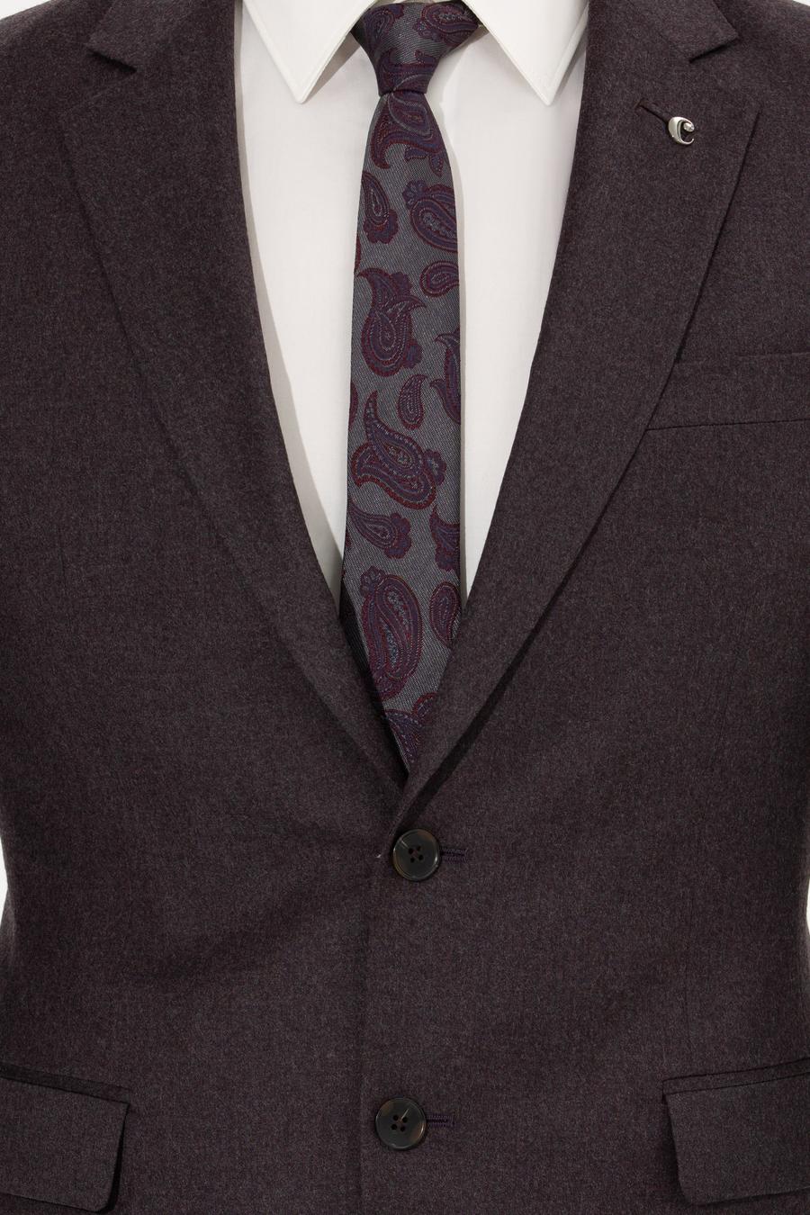 Bordo Slim Fit Ceket - 50258858308