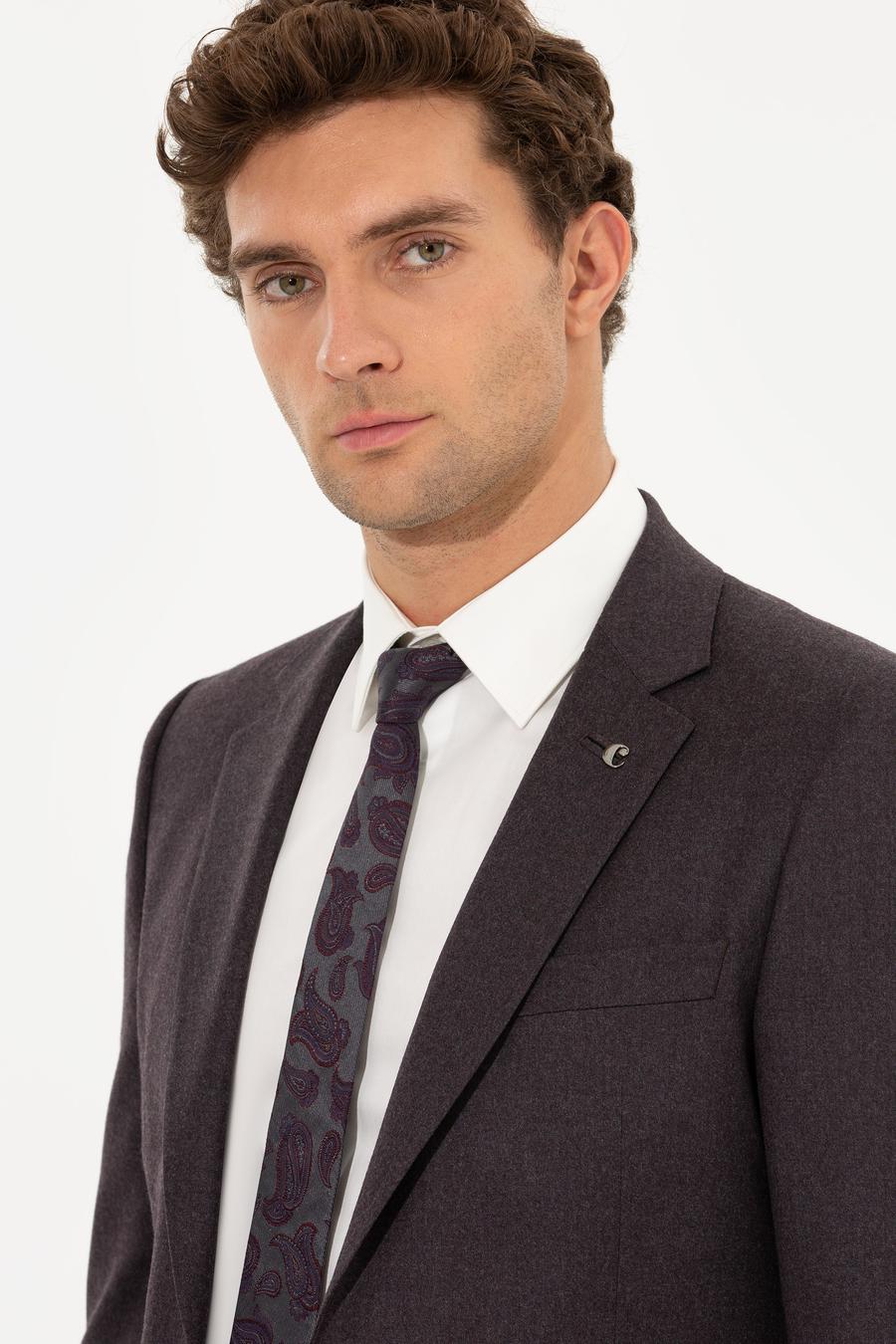 Bordo Slim Fit Ceket - 50258858308