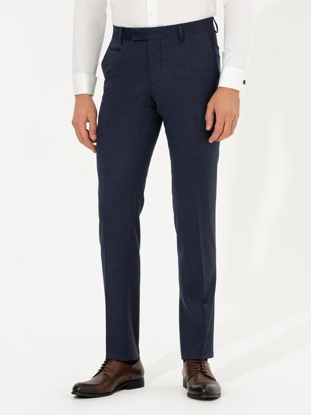 Lacivert Slim Fit Kumaş Pantolon