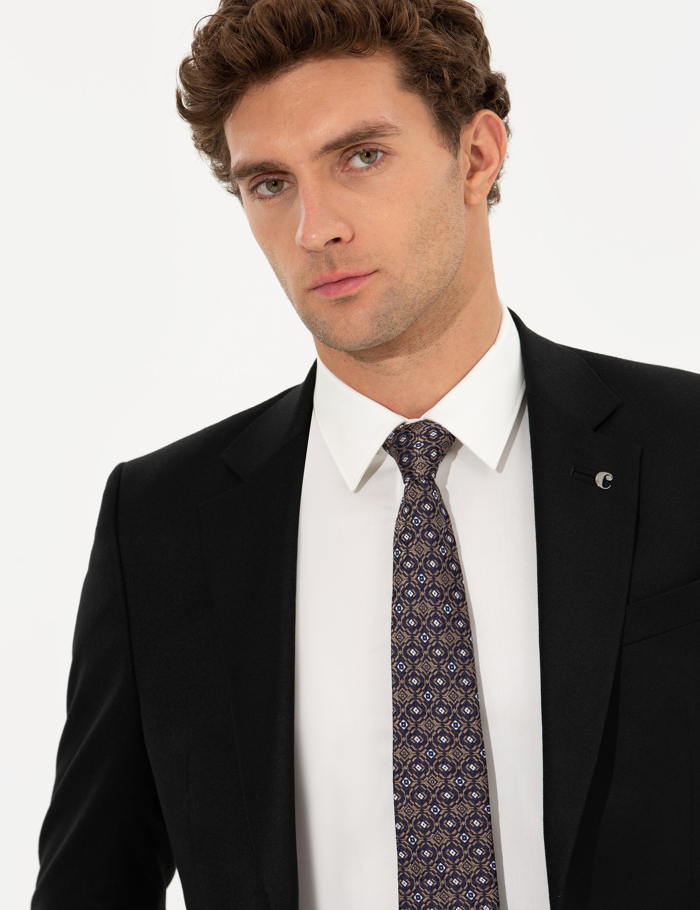 Siyah Slim Fit Ceket - 50258858044