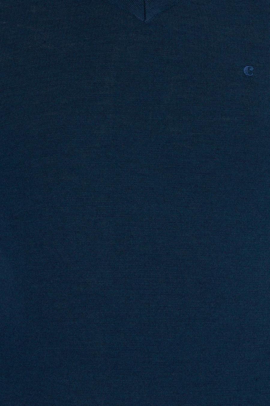İndigo Slim Fit V Yaka Basic Triko Kazak - 50211259038