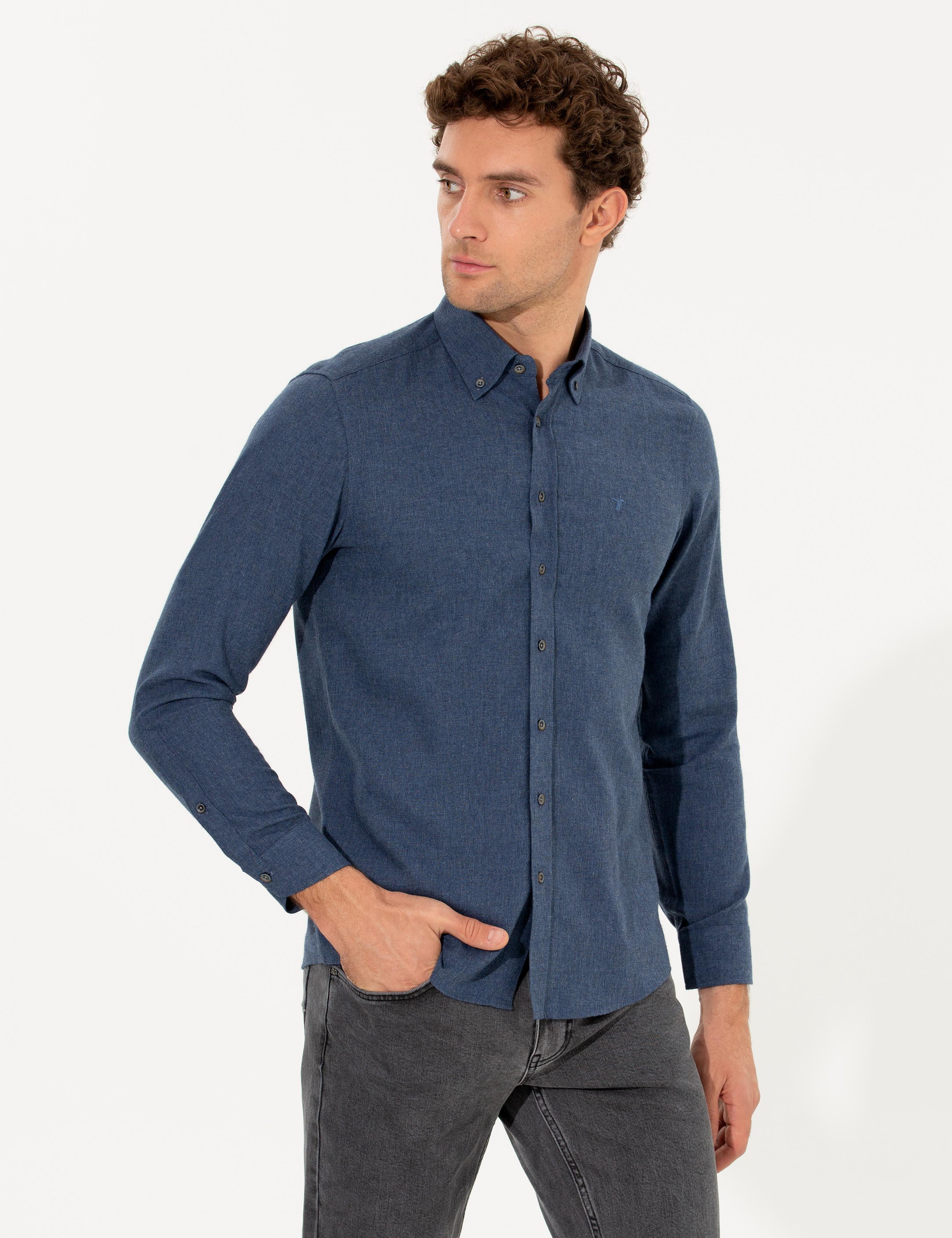 Saks Slim Fit Uzun Kollu Gömlek - 50256919232