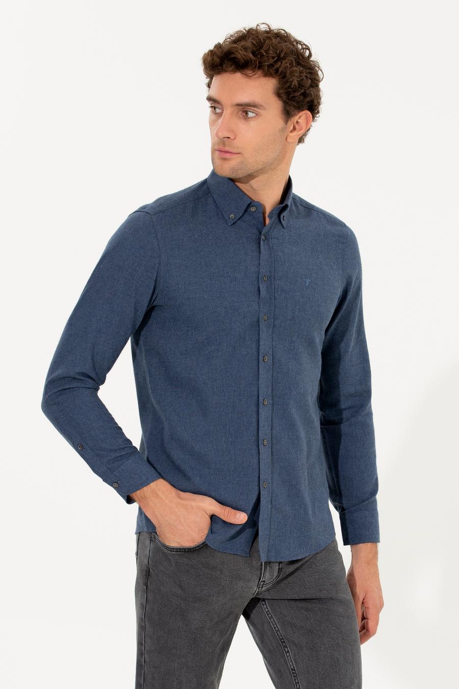 Saks Slim Fit Uzun Kollu Gömlek - 50256919232