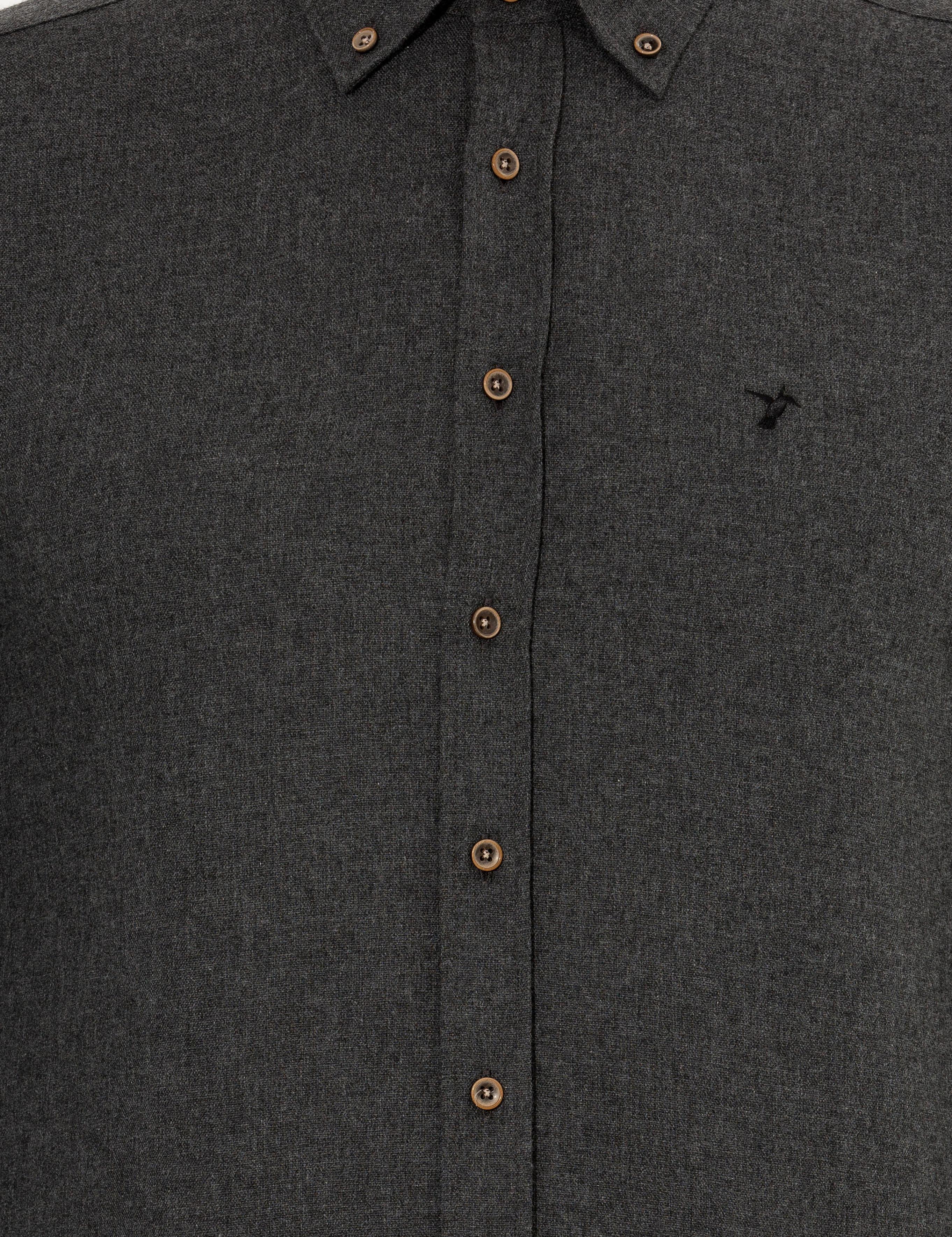 Siyah Slim Fit Uzun Kollu Gömlek - 50256919256