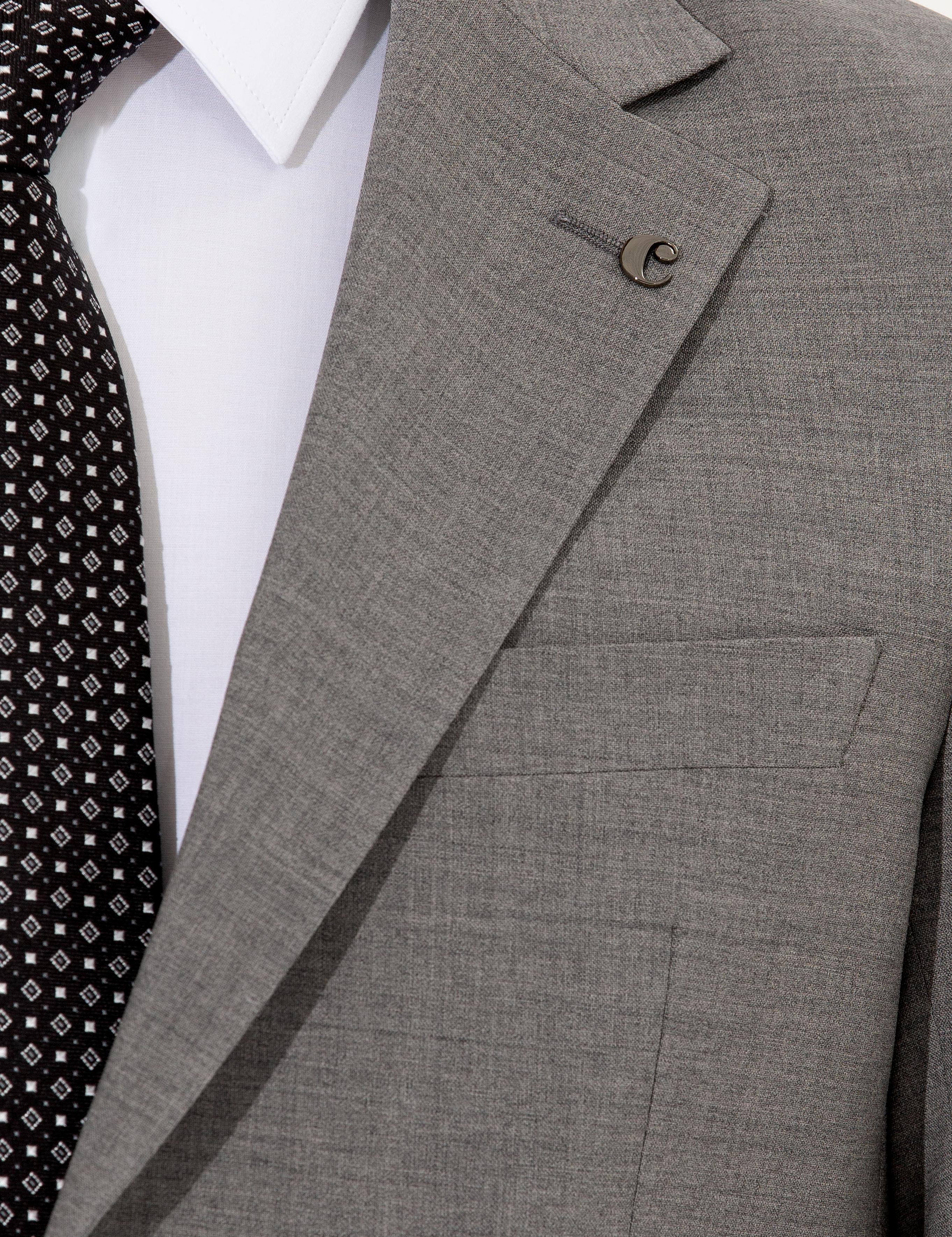 Gri Slim Fit Takım Elbise - 50255888038
