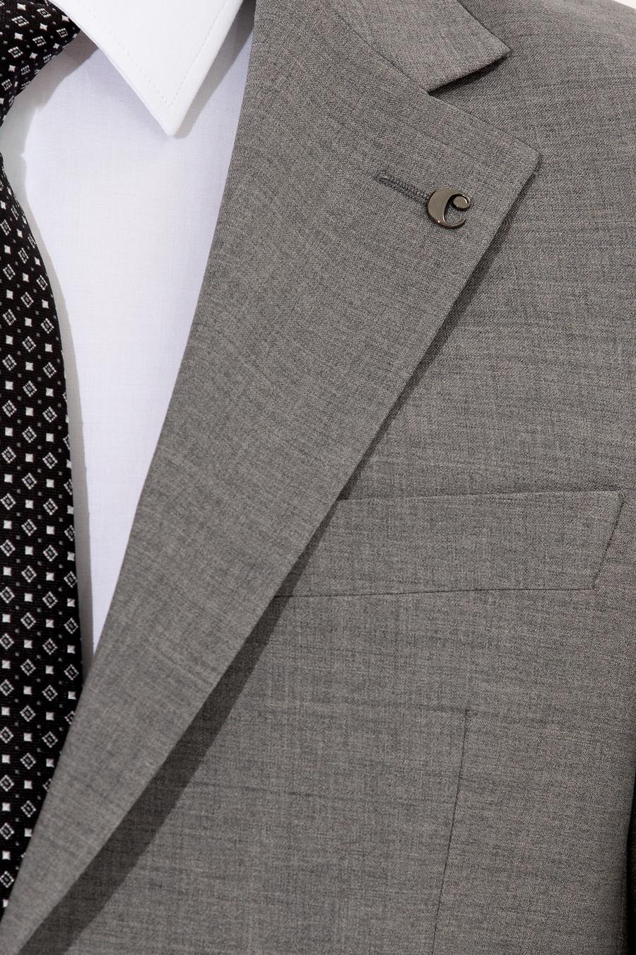 Gri Slim Fit Takım Elbise - 50255888038