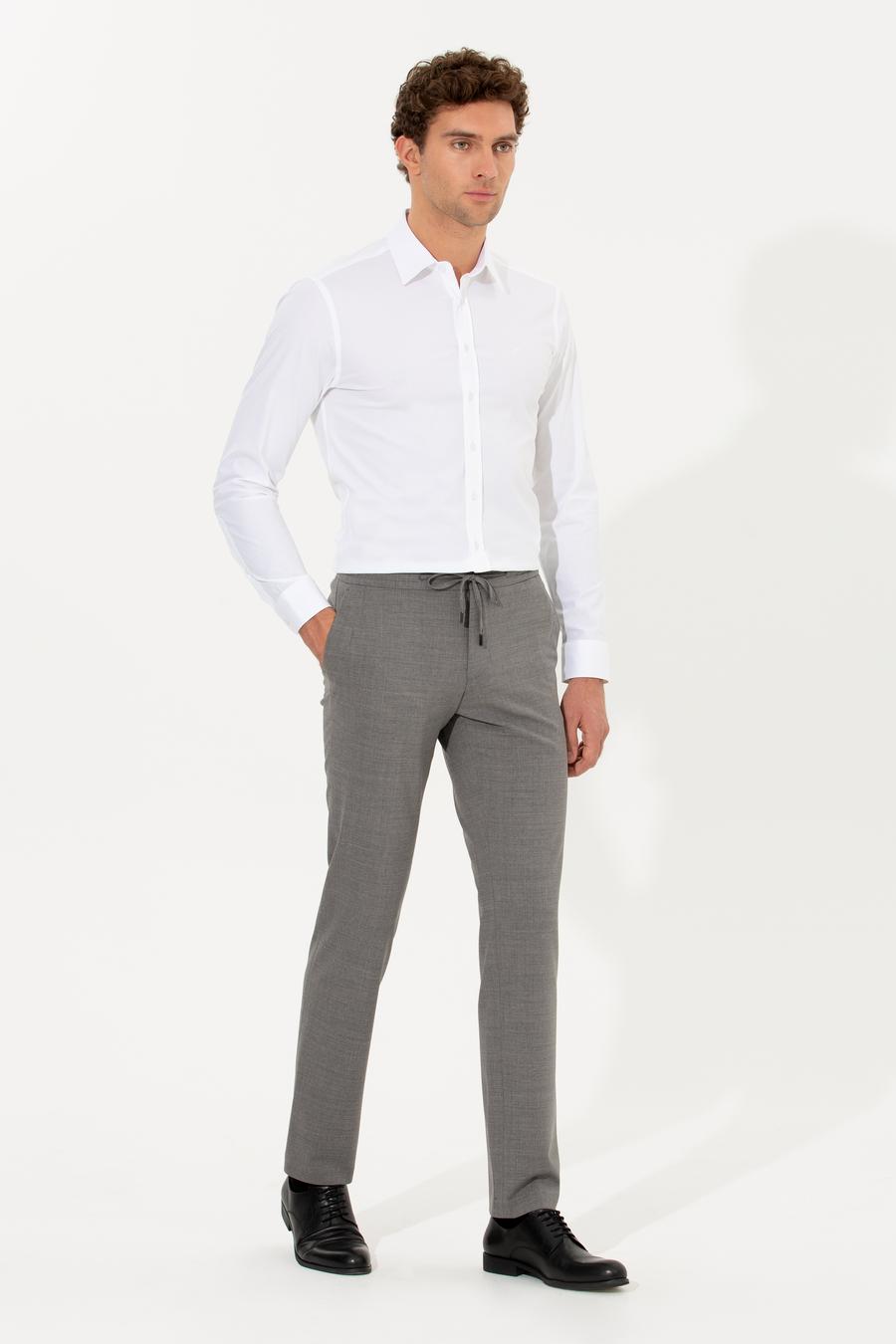 Gri Slim Fit Takım Elbise - 50255888038