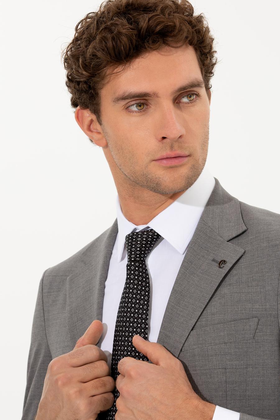 Gri Slim Fit Takım Elbise - 50255888038