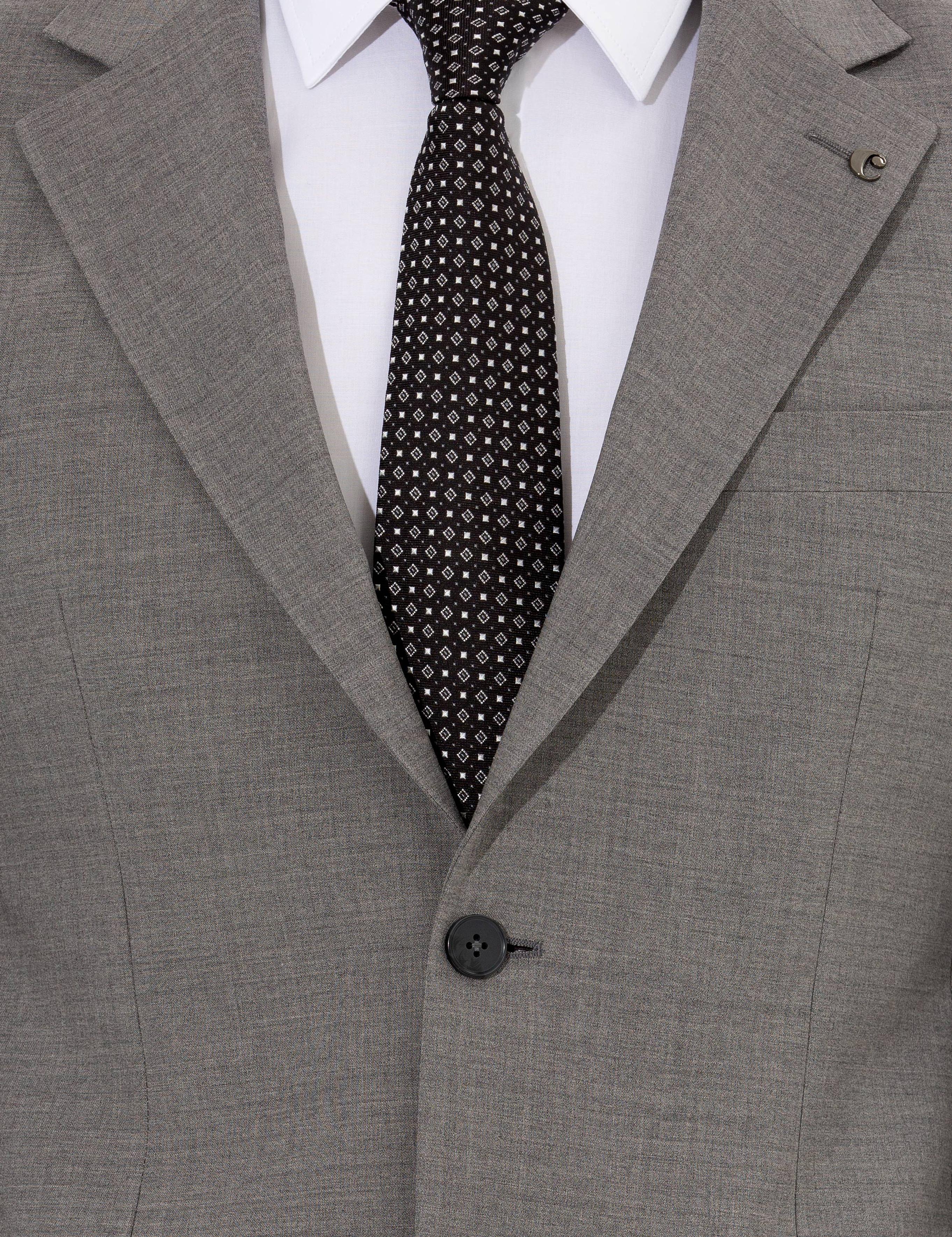 Gri Slim Fit Takım Elbise - 50255888038