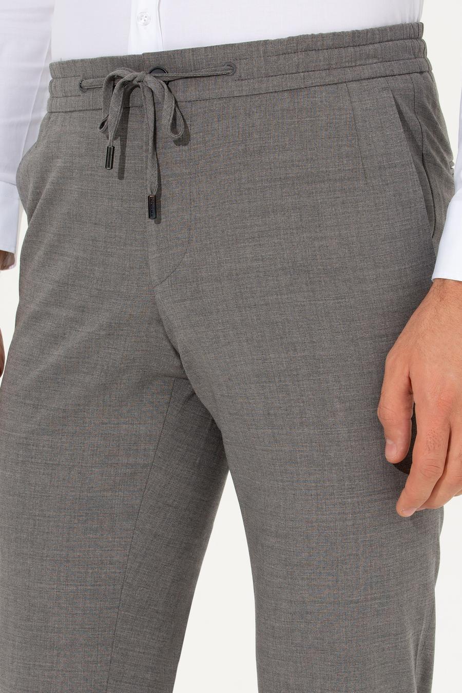Gri Slim Fit Takım Elbise - 50255888038