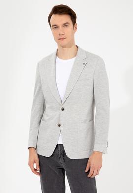Gri Slim Fit Ceket