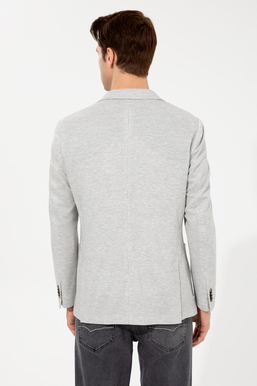 Gri Slim Fit Ceket - 50256790035