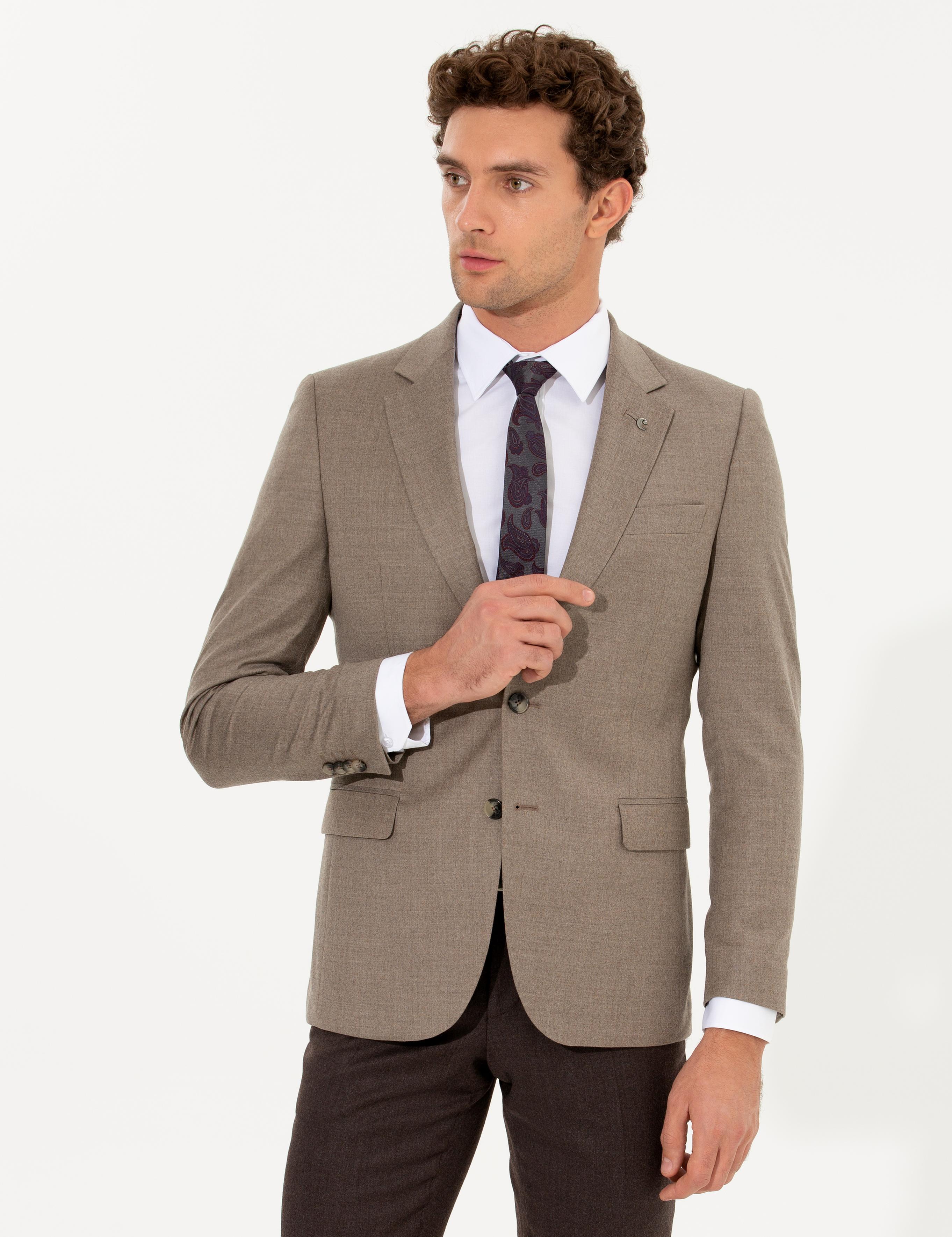Camel Slim Fit Ceket - 50258858176