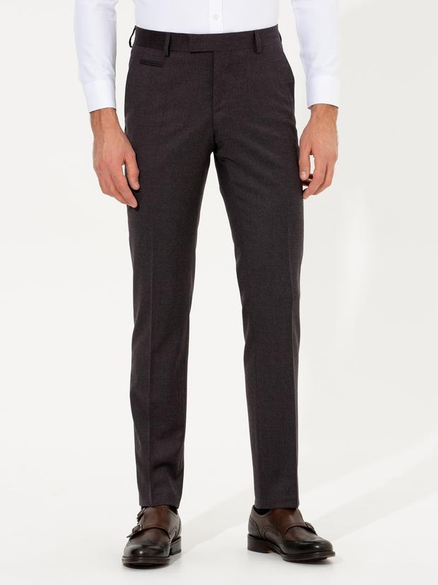 Bordo Slim Fit Kumaş Pantolon