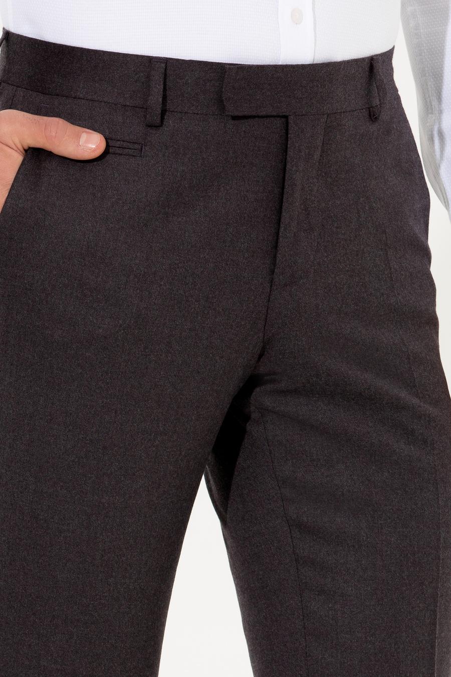 Bordo Slim Fit Kumaş Pantolon - 50259767308