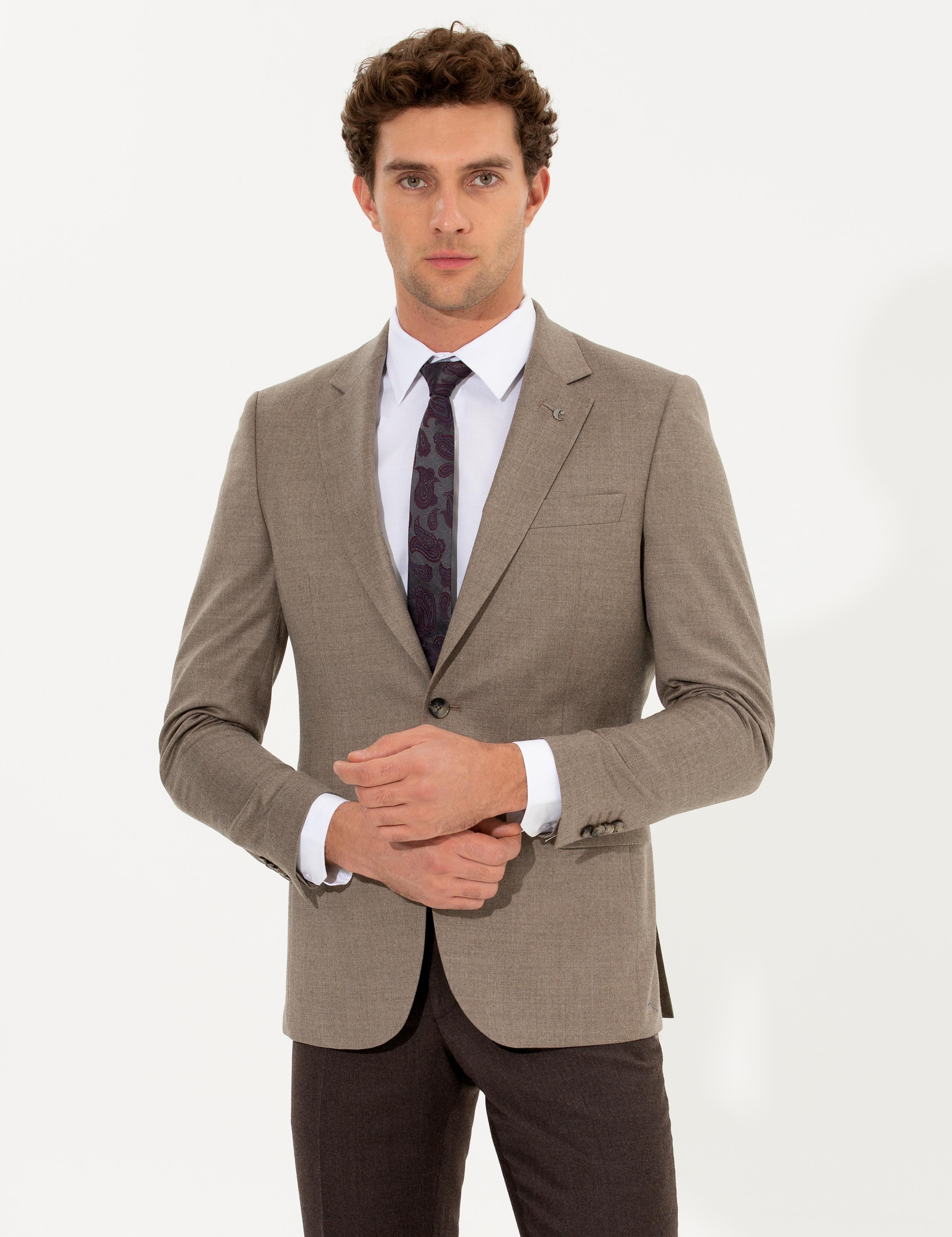 Camel Slim Fit Ceket - 50258858176