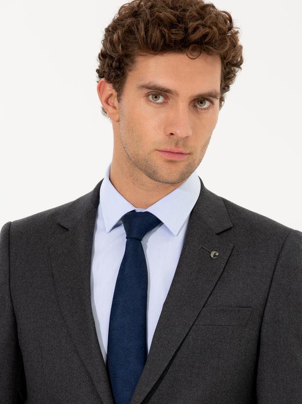 Antrasit Slim Fit Ceket