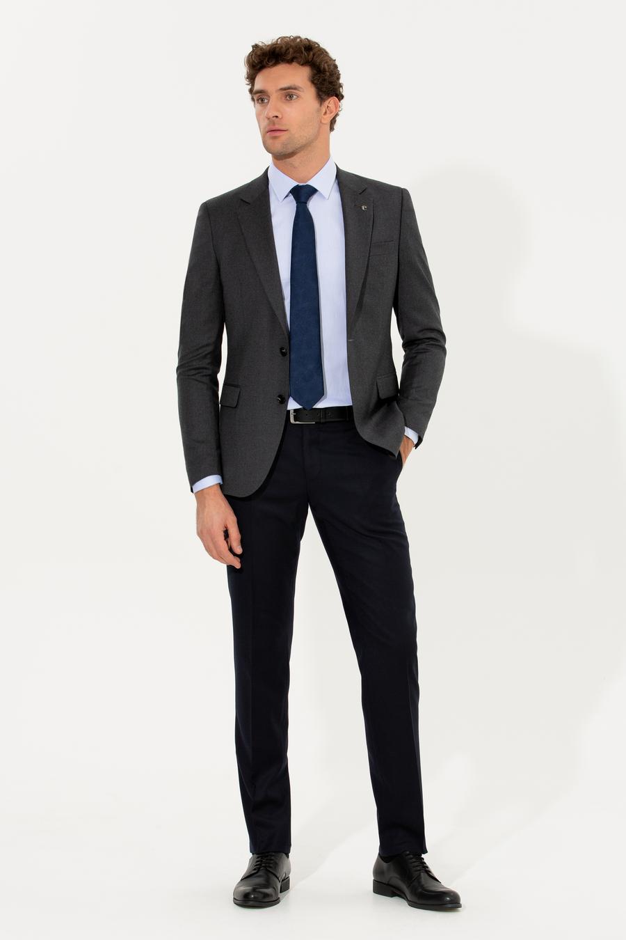Antrasit Slim Fit Ceket - 50258858014