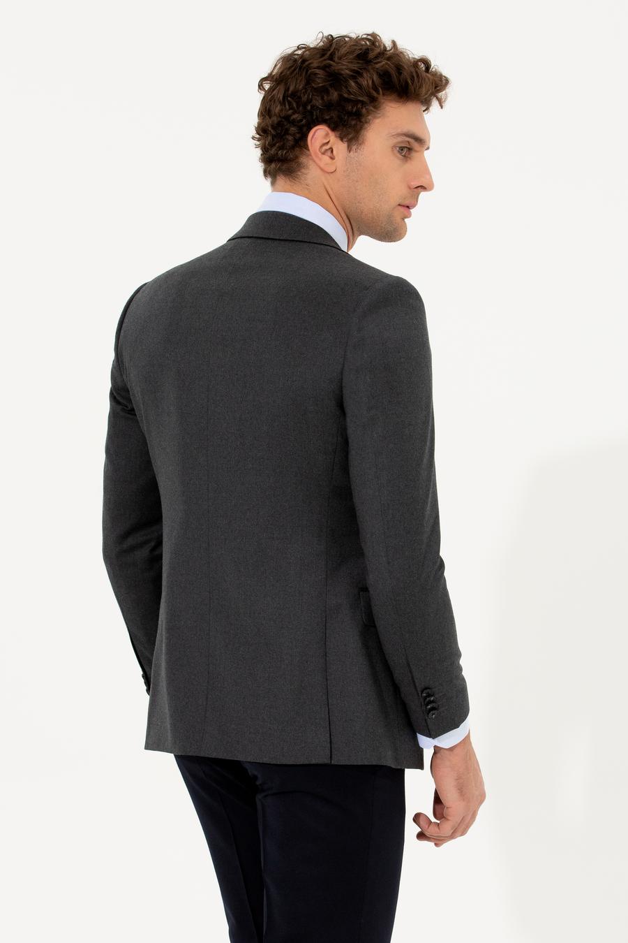 Antrasit Slim Fit Ceket - 50258858014