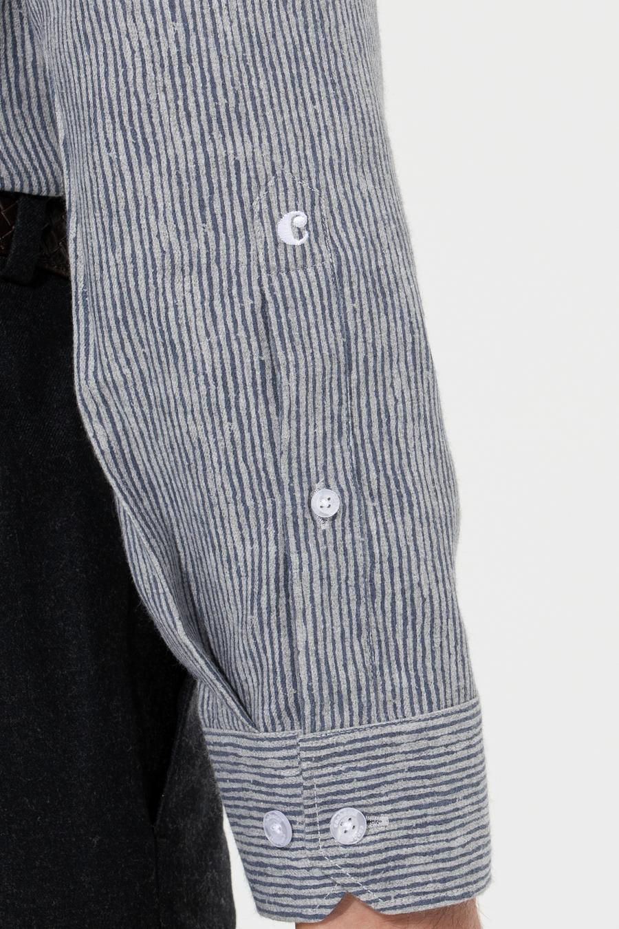 Lacivert Slim Fit Uzun Kollu Gömlek - 50255618115