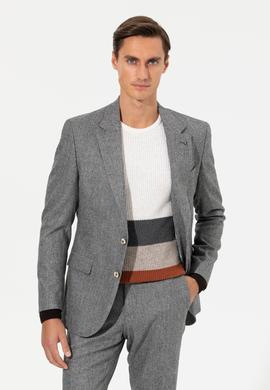 Antrasit Slim Fit Ceket
