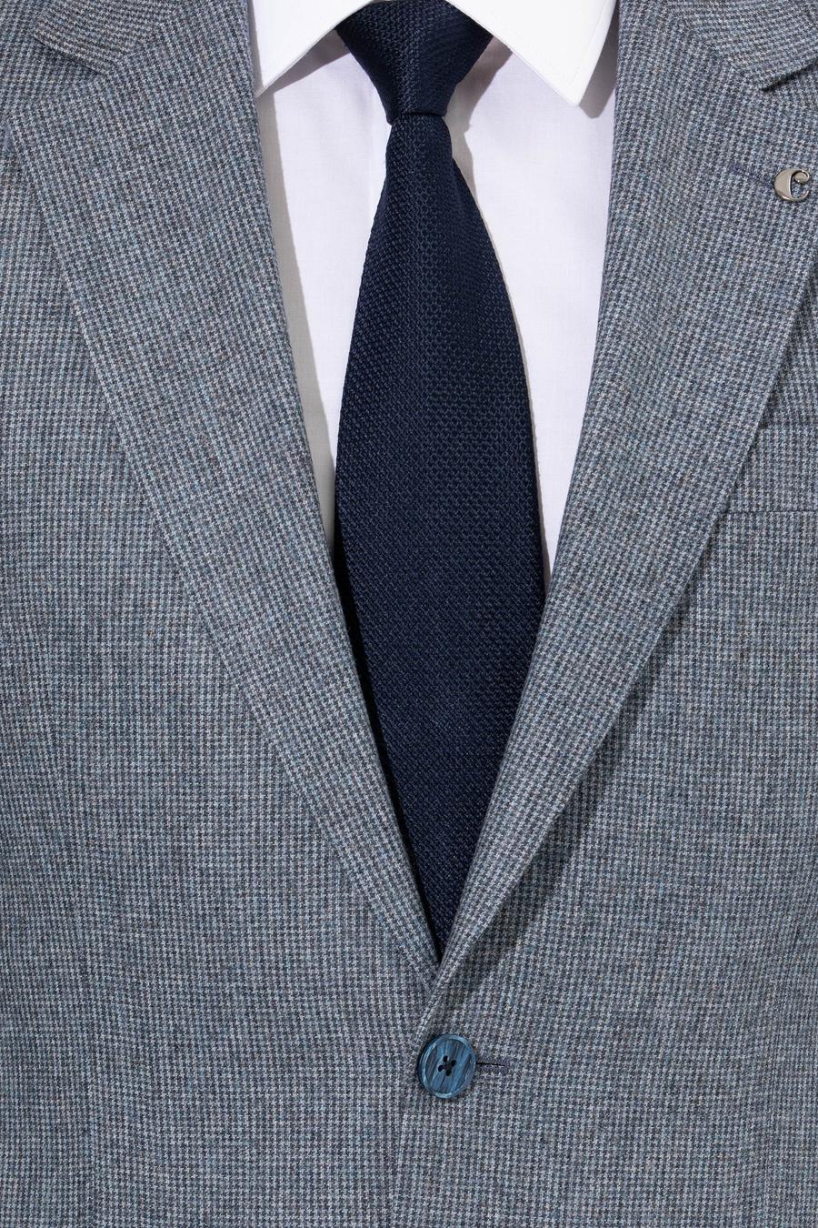 İndigo Slim Fit Yün Karışımlı Kazayağı Ceket - 50255909077
