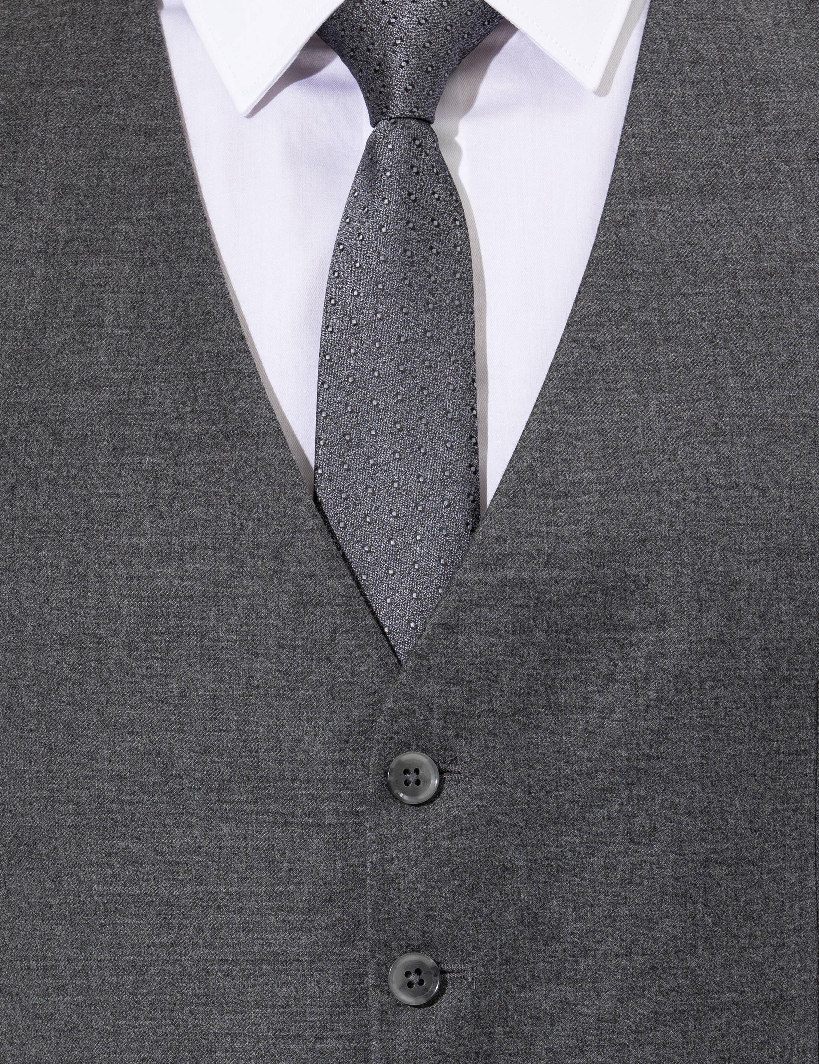 Gri Slim Fit Yelek - 50257927054