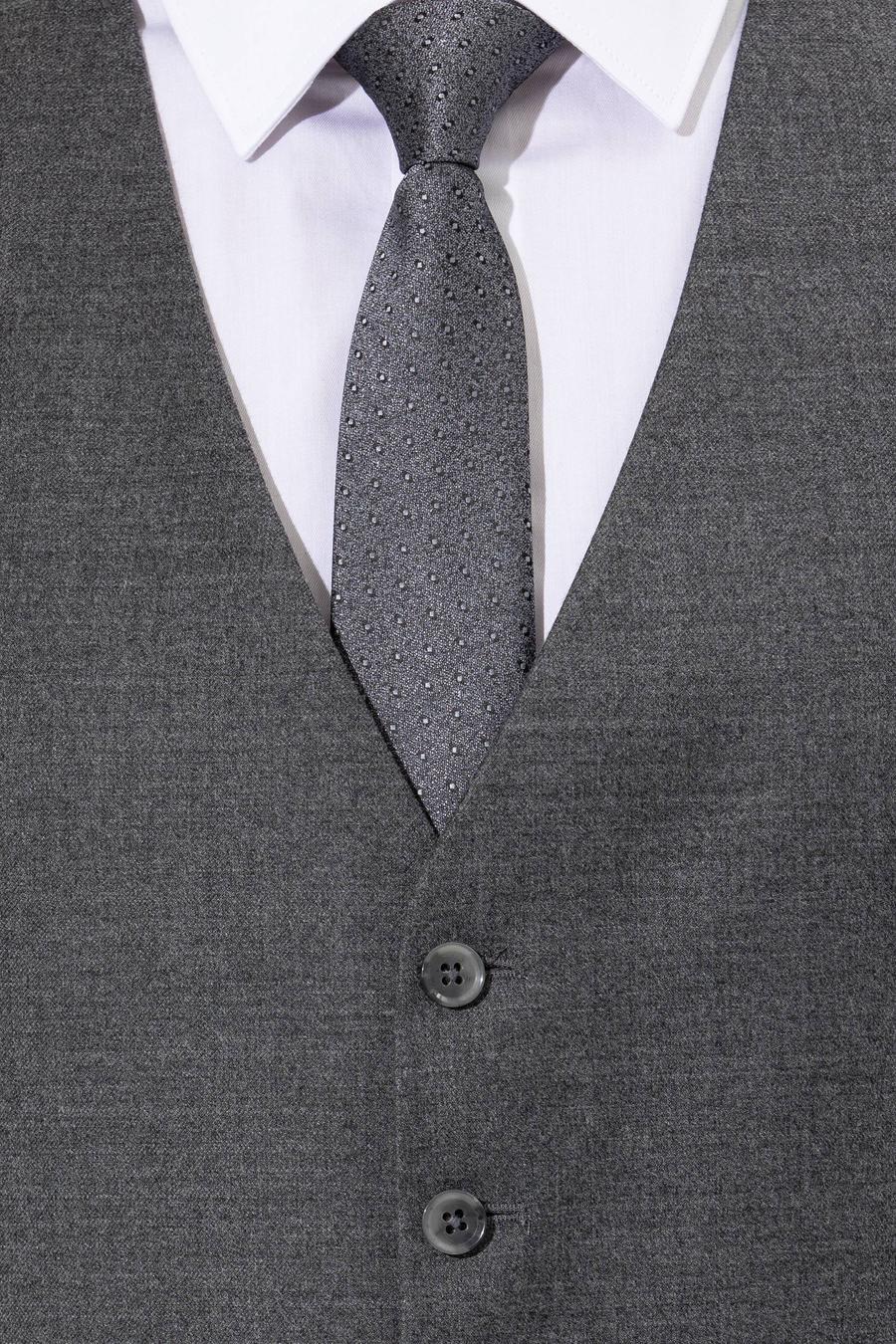 Gri Slim Fit Yelek - 50257927054